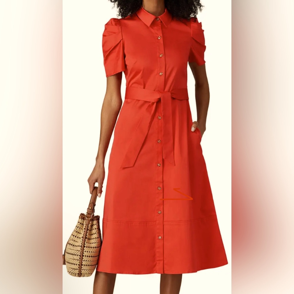 Shoshanna Red Annette Dress